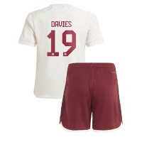 Billiga Bayern Munich Alphonso Davies #19 Barnkläder Tredje fotbollskläder till baby 2023-24 Kortärmad (+ Korta byxor)